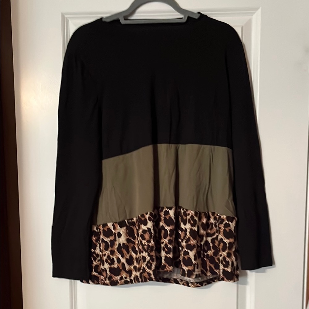 Stylish Black and Brown Women's Top